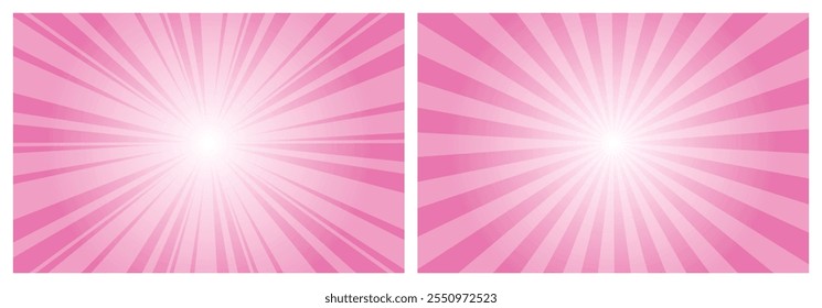 Abstract Neon Pink Sunburst background. Editable Sunburst background, Sunburst, Sunbeam