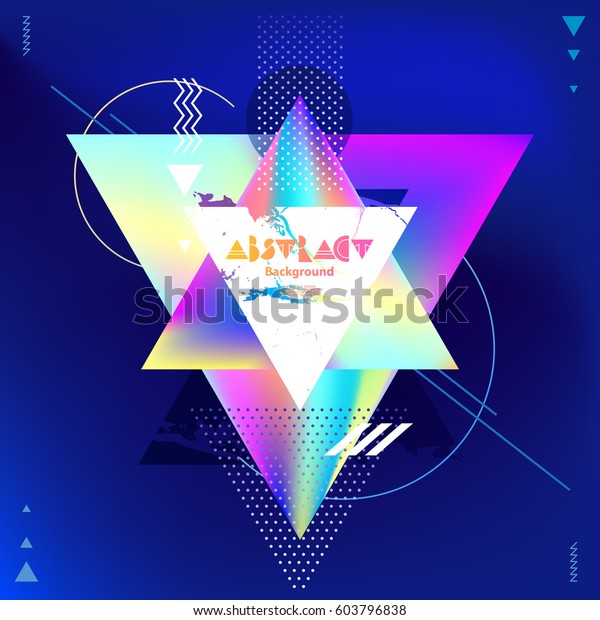 Abstract Neon Poster Stock Vector Royalty Free