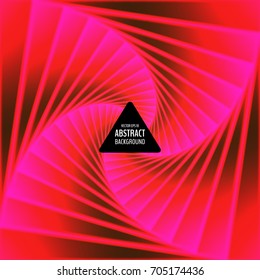 Abstract neon red background with square frames. Vector illustration for your graphic design.