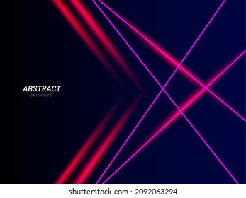 Abstrakter neonaler, roter und blauer Hintergrund für geometrische Illustrationen