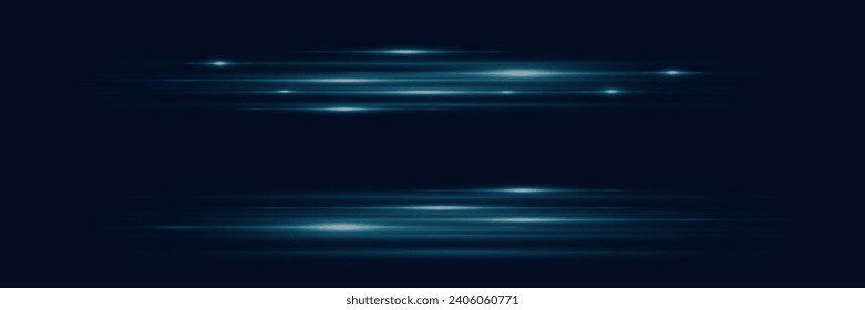 Abstract neon speed light effect on black background. Vector illustration.	
