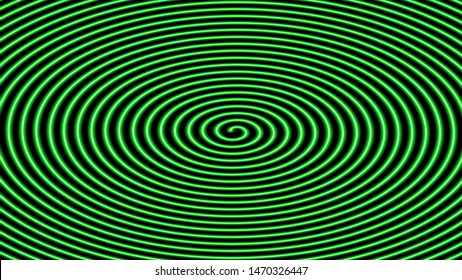 Abstract neon spiral vector dark background. Colorful blur lines.