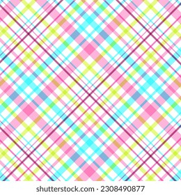 Abstract neon styled coloured plaid pattern background