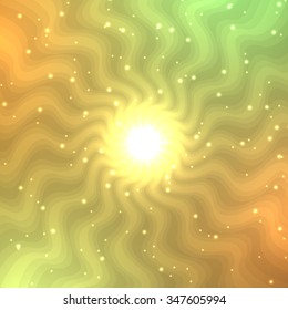 Abstract neon sun.