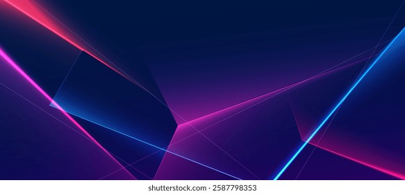 Abstract neon technology background, Futuristic digital background for presentation business or tech event poster EPS 10