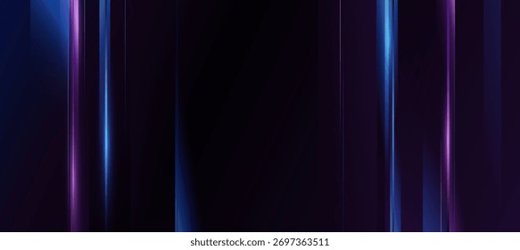 Fundo de tecnologia de néon abstrato, fundo de linhas verticais azul e roxo digital futurista para apresentação de negócios ou evento técnico cartaz EPS 10