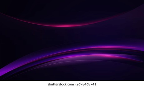 Fondo Abstractas de la tecnología del neón, fondo digital futurista de las líneas rojas y púrpuras de la curva para el negocio de la presentación o el cartel del acontecimiento de la tecnología EPS 10