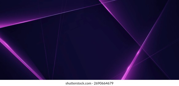 Fondo Abstractas de la Tecnología del neón con la raya diagonal brillante del efecto púrpura y rosado
