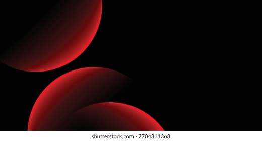 Abstract Neon technology background with Red circle lines glowing light for Landing Page Web design