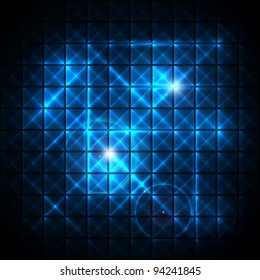 Abstract Neon vector mosaic background