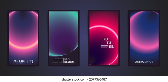 gradient cover neon banners
