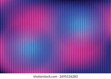 Abstract Neon Vertical Stripes Background with Blue and Pink Lights, Futuristic Gradient Pattern