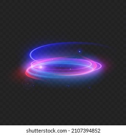 Abstract neon wave. Bright neon liquid. Elegant bright linear wave. Colorful sparkling background. Vector format