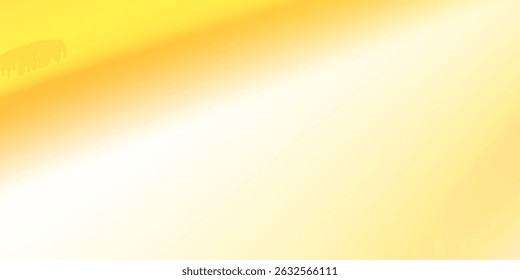 Abstract neon yellow wave form, blurred iridescent gradient texture, isolate design element. Fluid orange watercolor brushstroke blurry swirl shape art