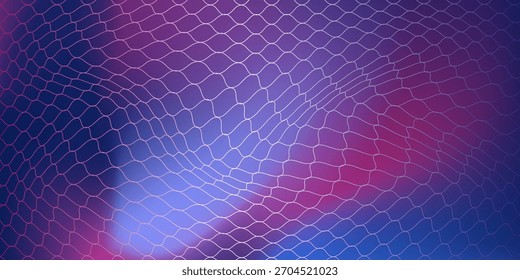 Abstract net background blue and gold for sports, Mesh texture for fishing nets. Seamless pattern for sportswear or soccer goal, volleyball net, basketball hoop, hockey, athletics. Vector