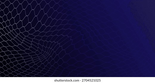 Abstract net background blue and gold for sports, Mesh texture for fishing nets. Seamless pattern for sportswear or soccer goal, volleyball net, basketball hoop, hockey, athletics. Vector