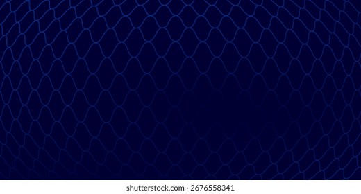 Abstract net background blue Mesh texture for fishing nets. Seamless sport vector fottball modern