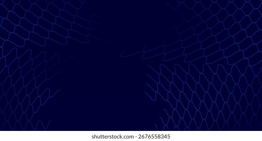 Abstract net background blue Mesh texture for fishing nets. Seamless sport vector fottball modern simple art