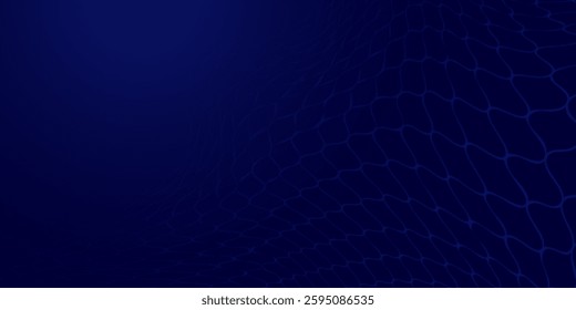 Abstract net background blue for sports, Mesh texture for fishing nets. Seamless pattern for sportswear or soccer goal, volleyball net, basketball hoop, hockey, athletics. Vector