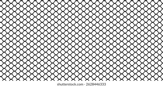 Abstract net curve line pattern with black color in white background.
