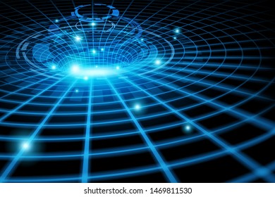 Abstract of net and technology background, vector art and illustration.