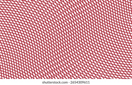 abstrakte Netzwelle rote Farbe nahtlose Muster Design