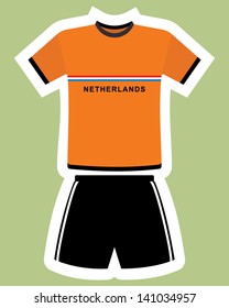 abstract netherlands football jersey