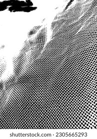 Abstract netted halftone vector pattern grunge background and texture. 