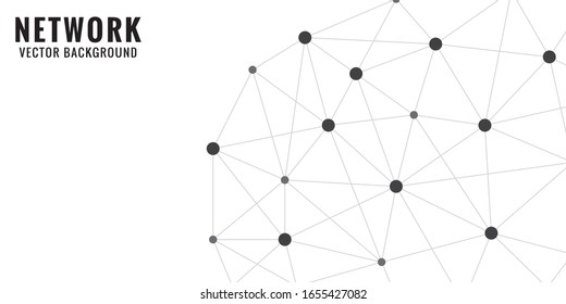 Abstract Network Background with gray color