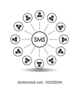 Abstract network with circles.