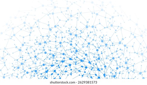 Abstract network concept hi-tech futuristic background. Vector plexus technology design