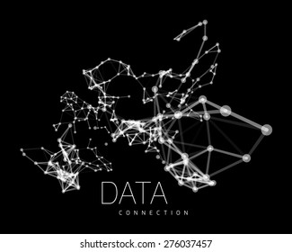 Abstract network connection background