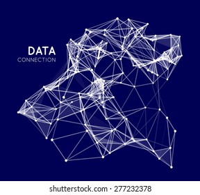 Abstract network connection background