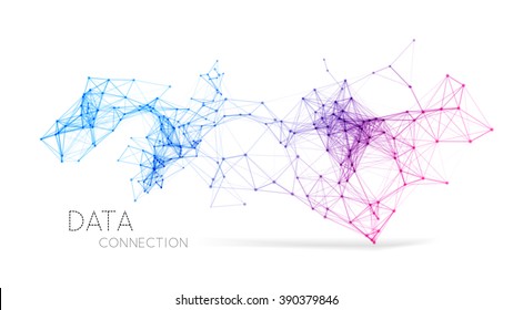 Abstrakter Netzwerkverbindungshintergrund