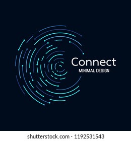 Abstract Network Connection. Icon Logo Design. Vector Illustration