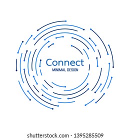 Abstract Network Connection. Icon Logo Design. Vector Illustration