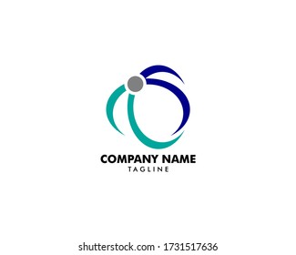 Abstract Network Connection Icon Logo Design Vector Illustration