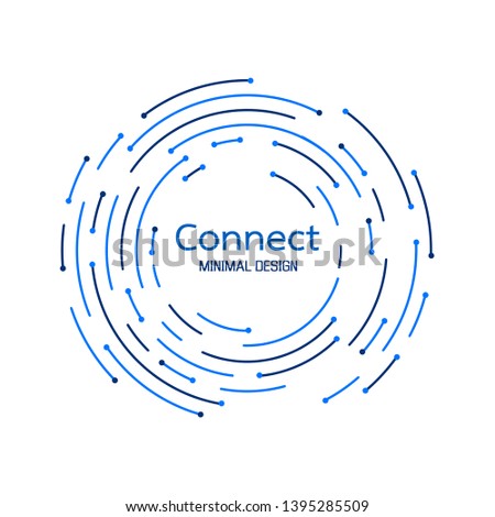 Abstract network connection. icon logo design. Vector Illustration