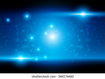 abstract network connection with light design background.illustration vector design