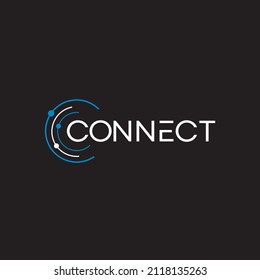 Abstract network connection. logo design icon. Vector Illustration