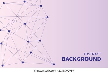 Resumen de las conexiones de red con puntos y líneas Fondo. 