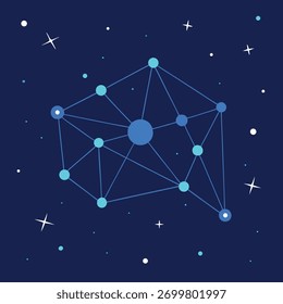 Constelação de Rede Abstrata em conexão de Espaço Profundo