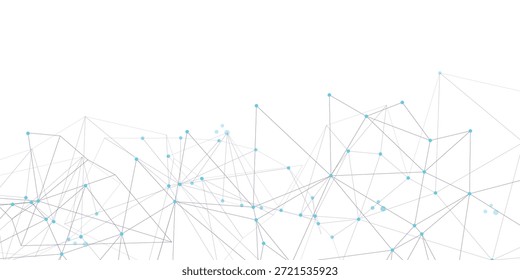  Abstractas red de líneas punteadas y nodos que forman un patrón futurista o tecnológico