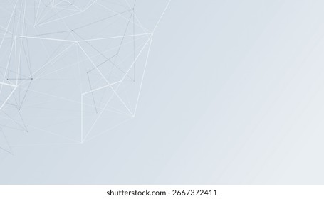 Líneas de información sucias de la red abstracta en el Vector de Anuncio de textura de baja poli