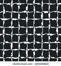Abstract network monochrome seamless pattern