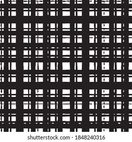 Abstract network monochrome seamless pattern