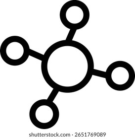 Abstract Network Node Connection Icon