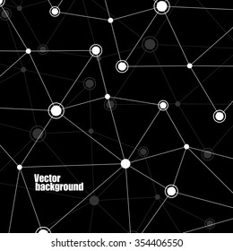 Abstract network, technology communication, molecule structure. Vector illustration. Eps 10