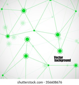 Abstract network, technology communication, molecule structure. Vector illustration. Eps 10