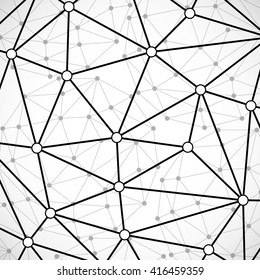 Abstract network, technology communication, molecule structure. Vector illustration. Eps 10